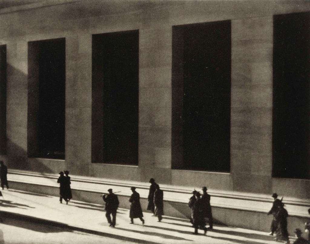 Paul Strand, Wall Street, 1915. This work is in the public domain in its country of origin and other countries and areas where the copyright term is the author's life plus 70 years or fewer.